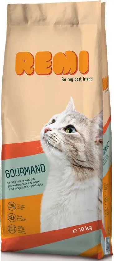 REMI Gourmand, hrană uscată pentru pisici adulte