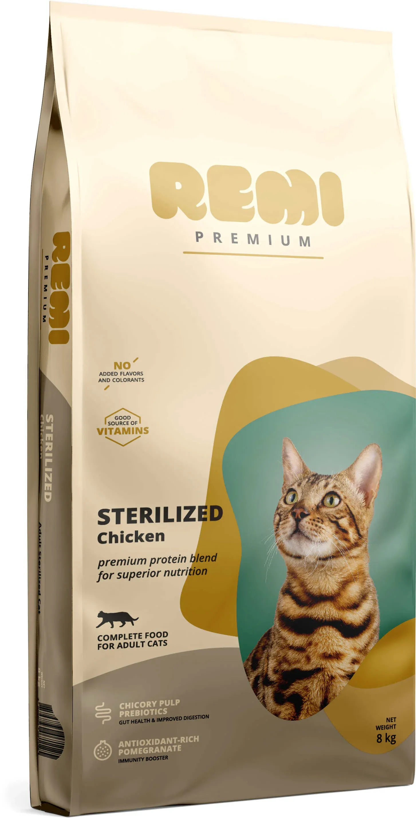 REMI Premium Hrană uscată pentru pisici sterilizate, cu Pui