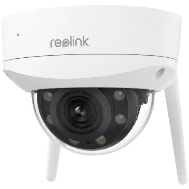 Reolink Camera supraveghere exterior Dome wireless WiFi 6 Reolink FullColor W437, 4K, Lumina alba / IR 30m, 2.7-13.5 mm, microfon si difuzor, slot card, vizualizare de pe telefon