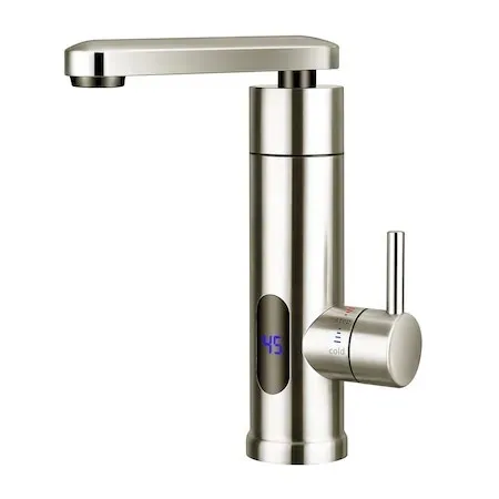Robinet instant pentru incalzit apa - din Inox cu termostat 3000W afisaj LED