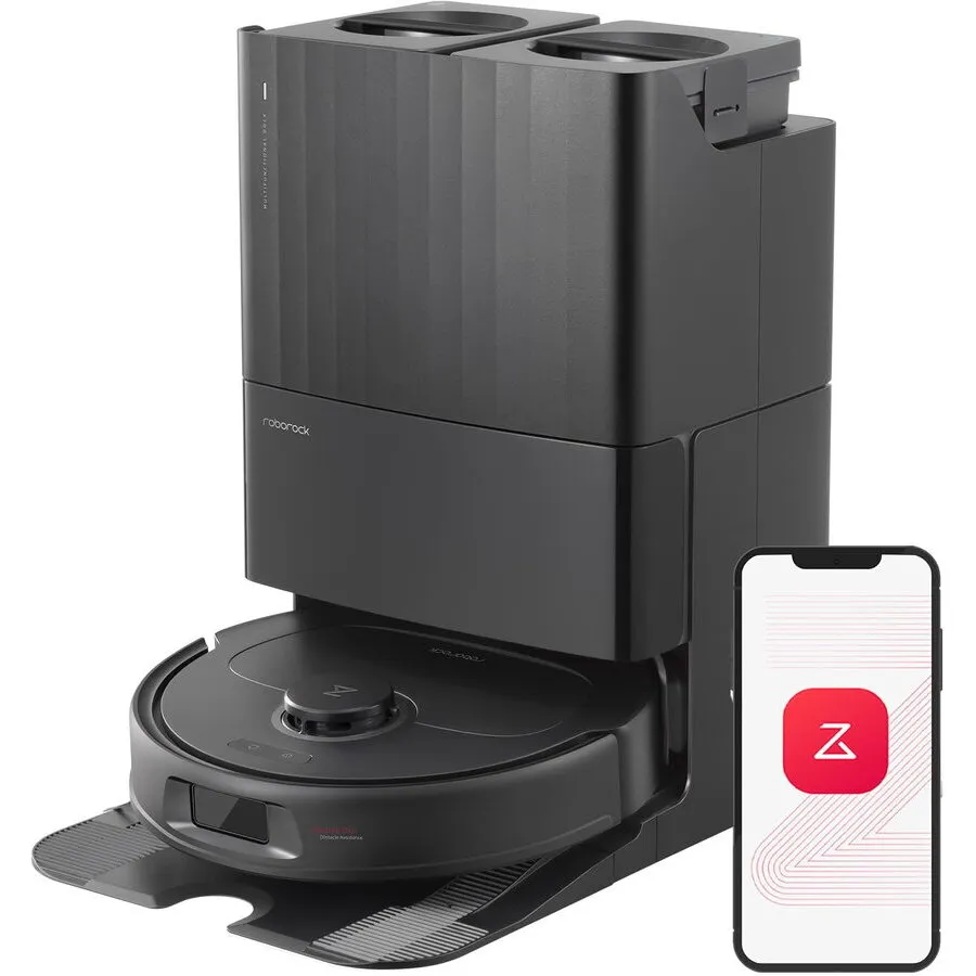 ROBOROCK Aspirator robot Roborock Qrevo Plus, pentru Aspirare & Spalare cu Cartografiere si Wi-Fi, 7000 Pa, Negru