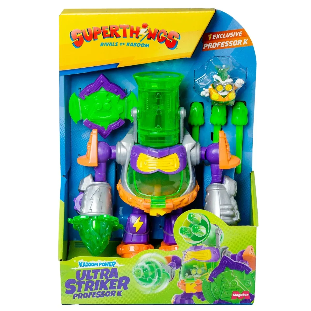 Robot cu figurina, Superthings, Ultra Striker Professor K