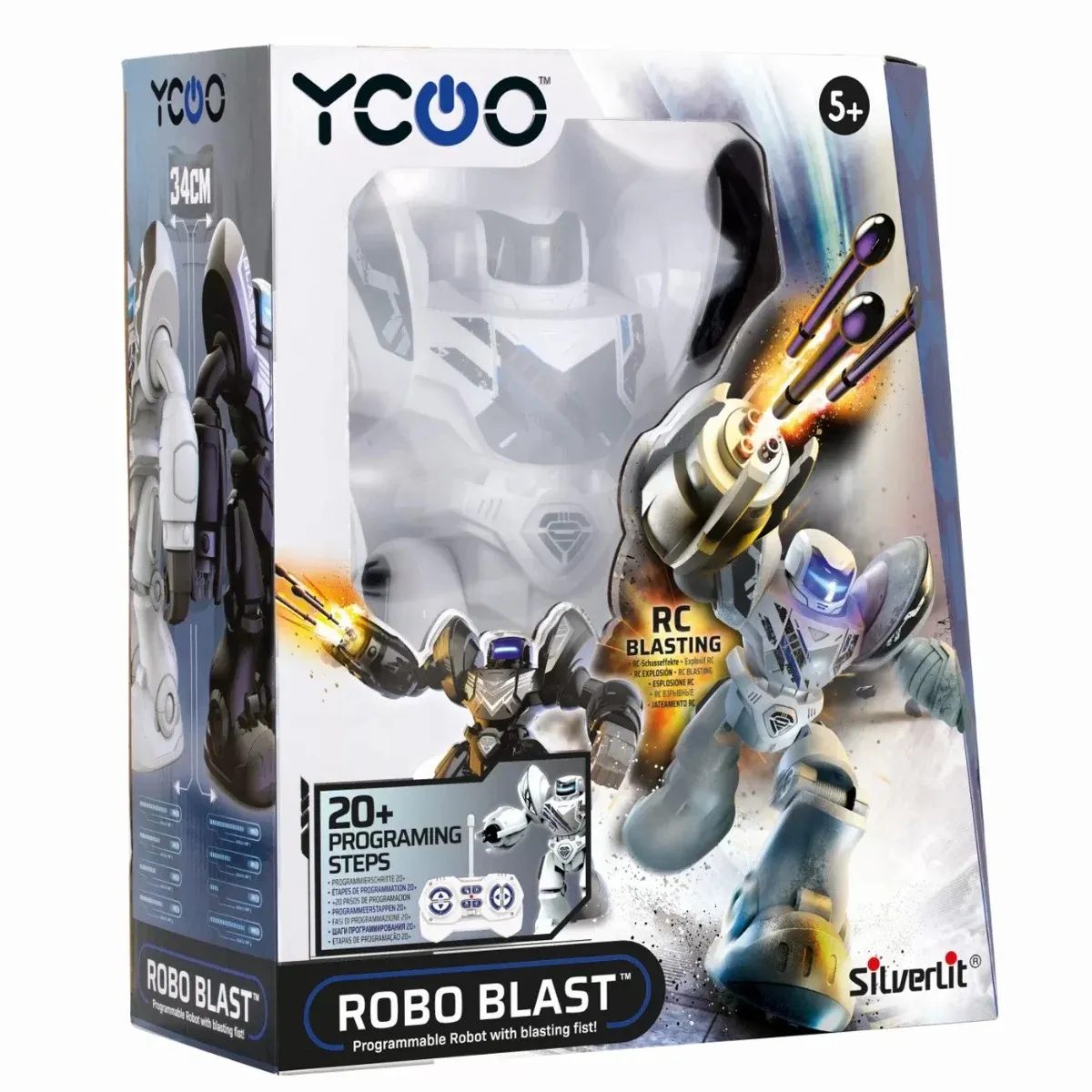 Robot interactiv, Silverlit, Ycoo, Robo Blast, Alb