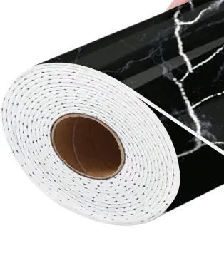 Rola Tapet 3D Autoadeziv model imitatie marmura 3D NEAGRA 40x300 cm grosime 2.5 cm