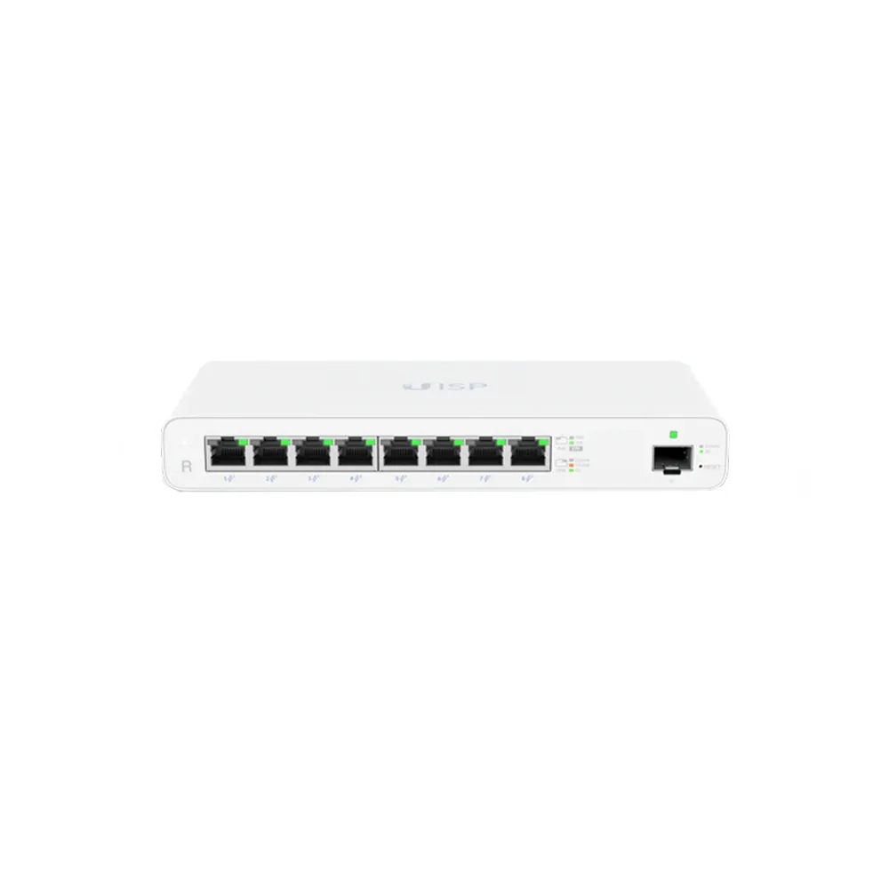 Router Gigabit Ubiquiti UISP-R, 8 porturi 10/100/1000 Mbps, 1 port SFP, PoE