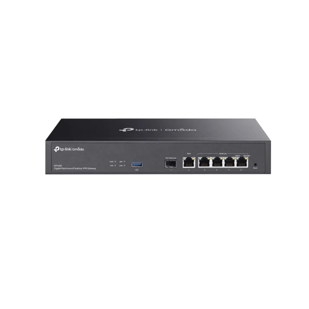 Router Gigabit VPN TP-Link Omada ER7406, 5× porturi Gigabit RJ45, 1× port Gigabit SFP WAN/LAN, 940 Mbps