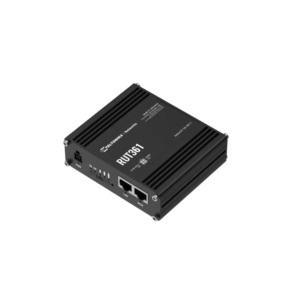 Router industrial 3G/4G LTE Teltonika RUT361, WiFi, 2.4 GHz, 300 Mbps, IoT