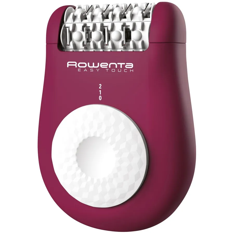 Rowenta Epilator ROWENTA Easy Touch EP1120F1, 24 pensete, compact, usor de utilizat, sistem de masaj, 3 accesorii, Roz inchis