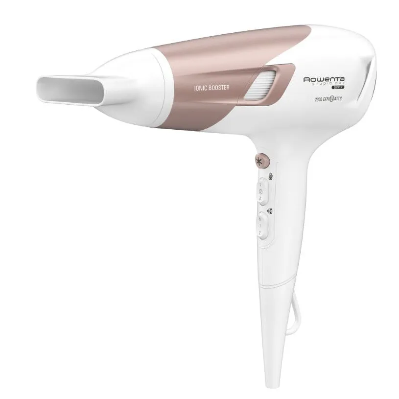 Rowenta Uscator de par ROWENTA Studio Dry Glow CV5830F0, 2300W, 6 trepte viteza, tehnologie Thermo Control, Alb