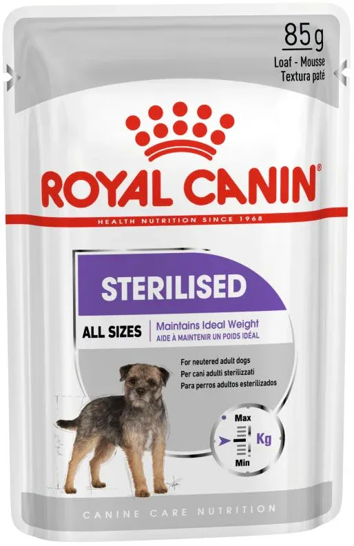 ROYAL CANIN CCN Sterilised Loaf Plic hrană umedă pentru câini 85g