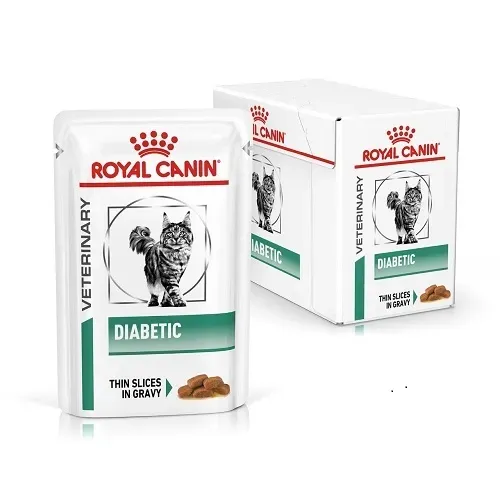 ROYAL CANIN Diabetic, dieta veterinara, plic hrana umeda pisici, diabet, (in sos), 12x85 g