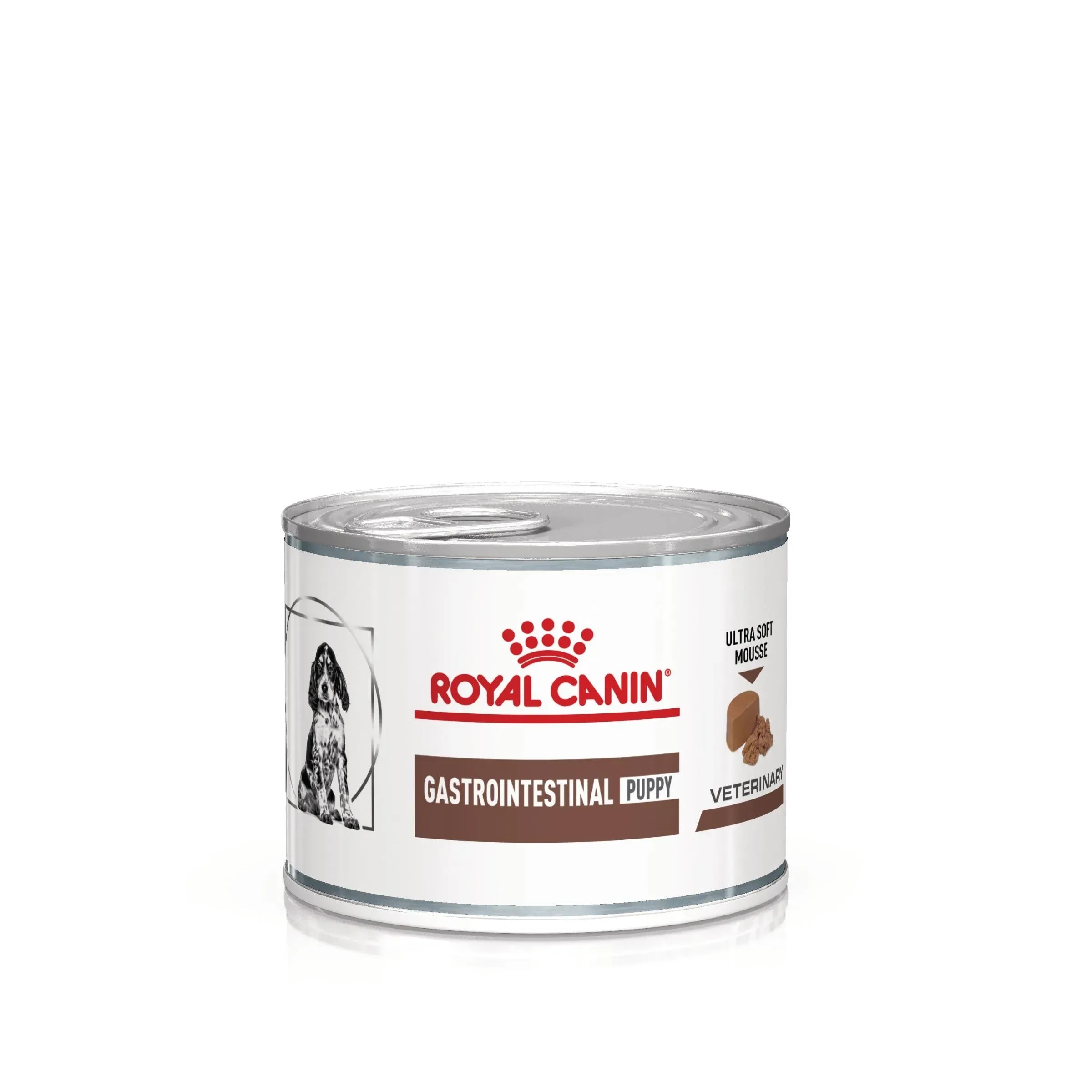 ROYAL CANIN Gastrointestinal Puppy, XS-XL, dieta veterinara, conserva hrana umeda caini junior, sistem digestiv, (pasta fina), 195 g