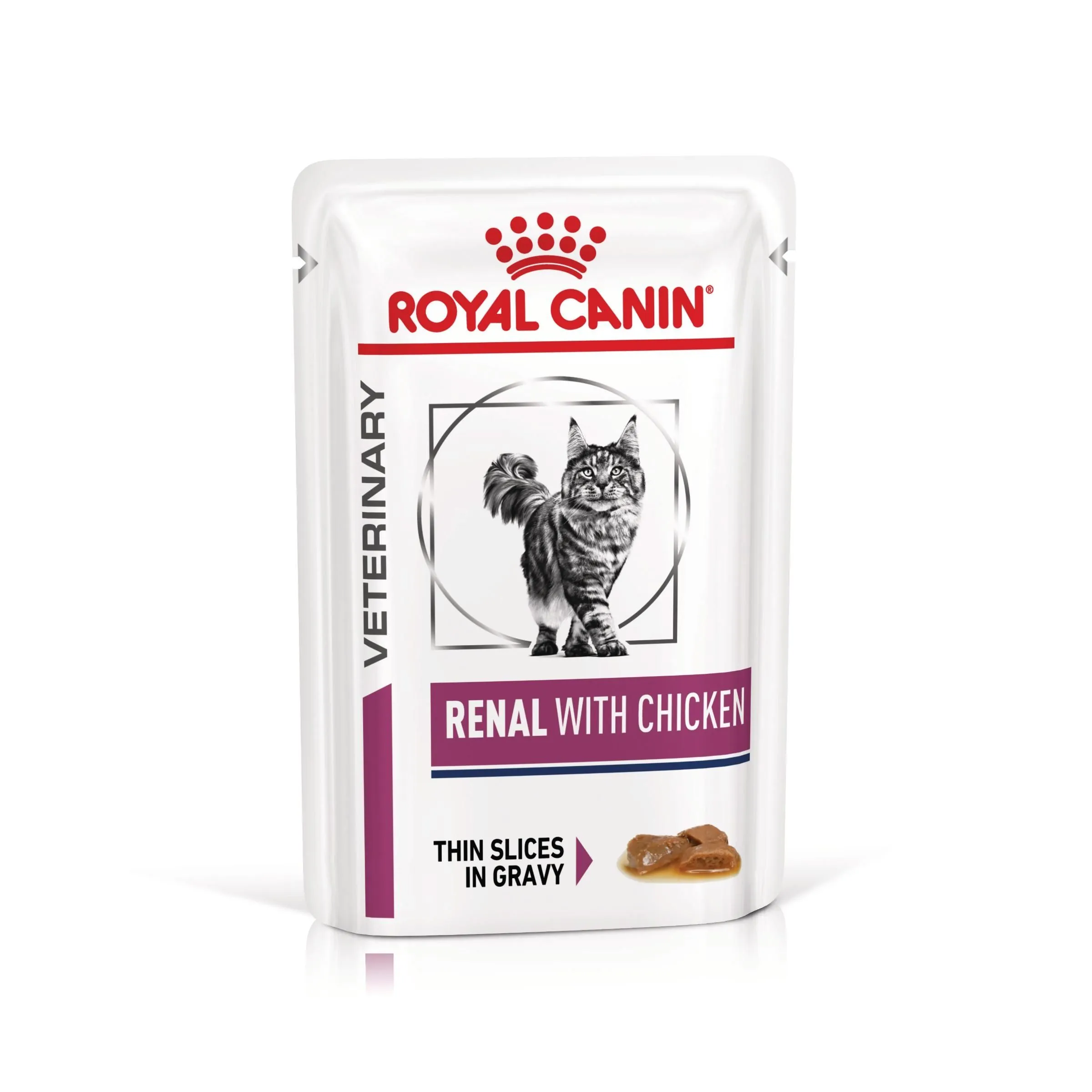 ROYAL CANIN Renal Chicken, dieta veterinara, plic hrana umeda pisici, sistem renal, 85 g