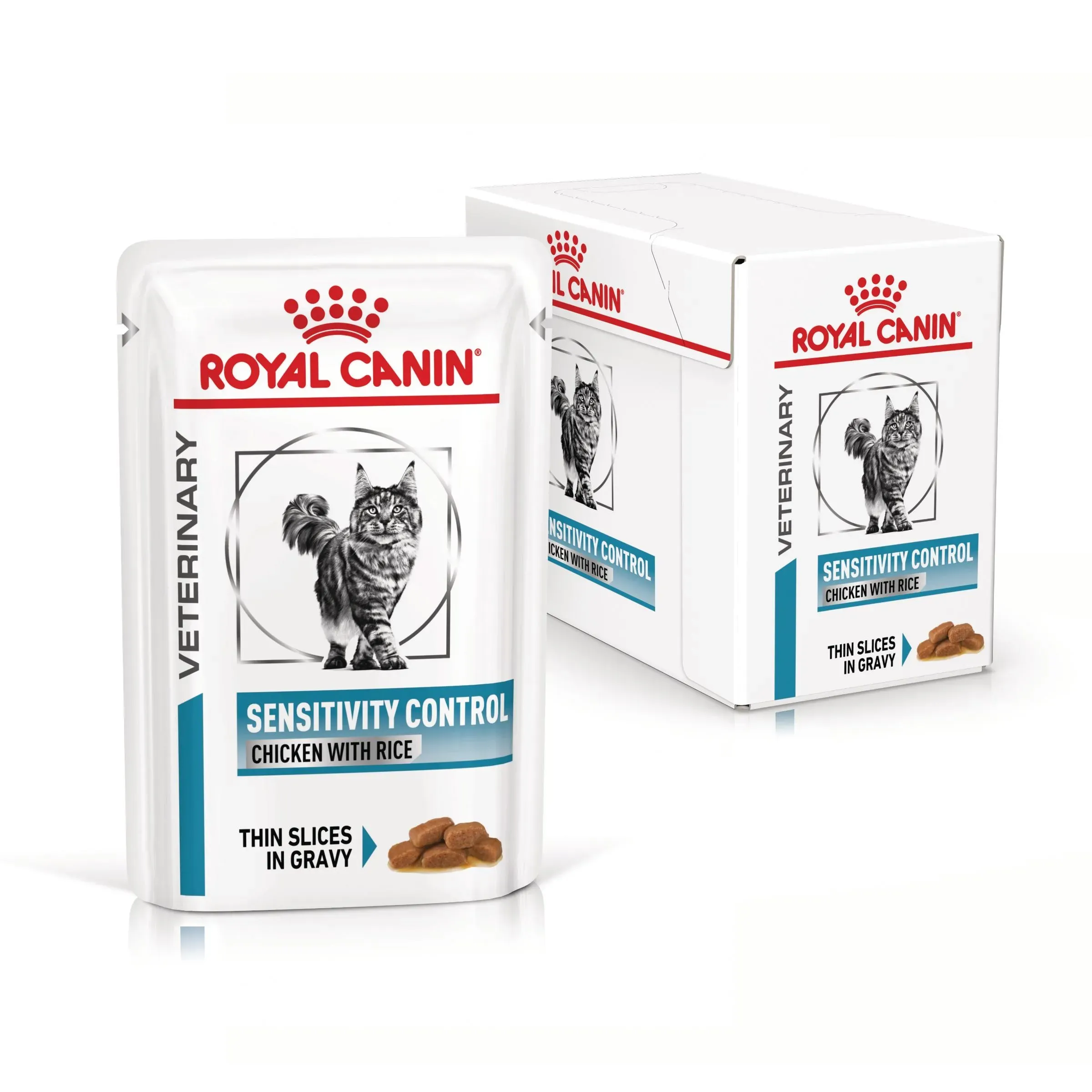 ROYAL CANIN Sensitivity Control, dieta veterinara, plic hrana umeda pisici, afectiuni dermatologice, 12x85 g