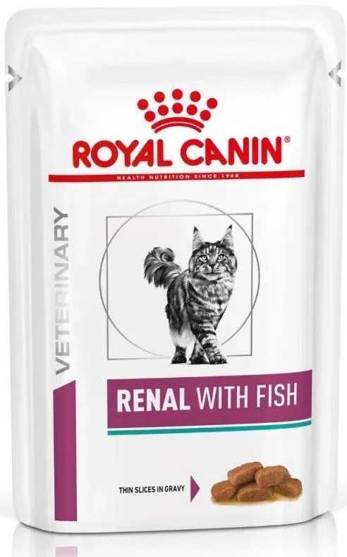 ROYAL CANIN VHN Renal Plic hrană umedă pisici, cu Peşte 85g