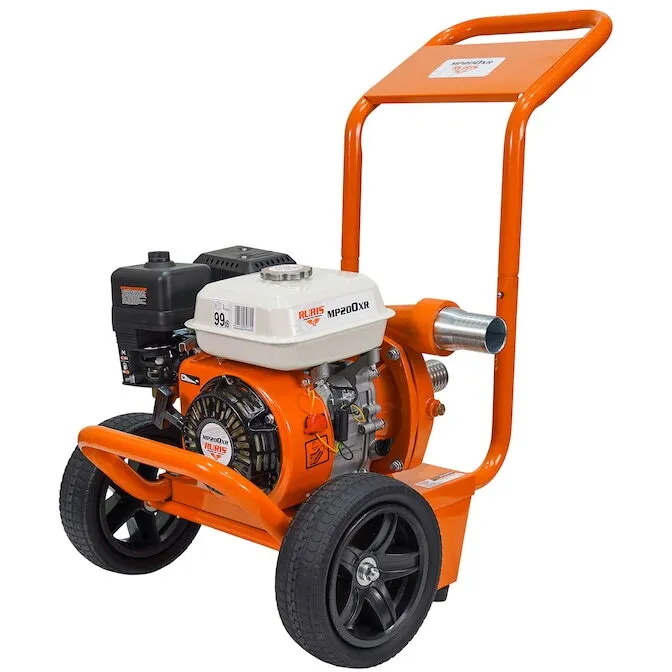 Ruris Motopompa RURIS MP200XR, 6.5 CP, 196 CC, 4 timpi, 2 inch prindere furtun, 30 m3/h debit maxim, 8 m adancime absorbtie, 65 m refulare verticala, 650 m refulare orizontala, 3.6 l benzina