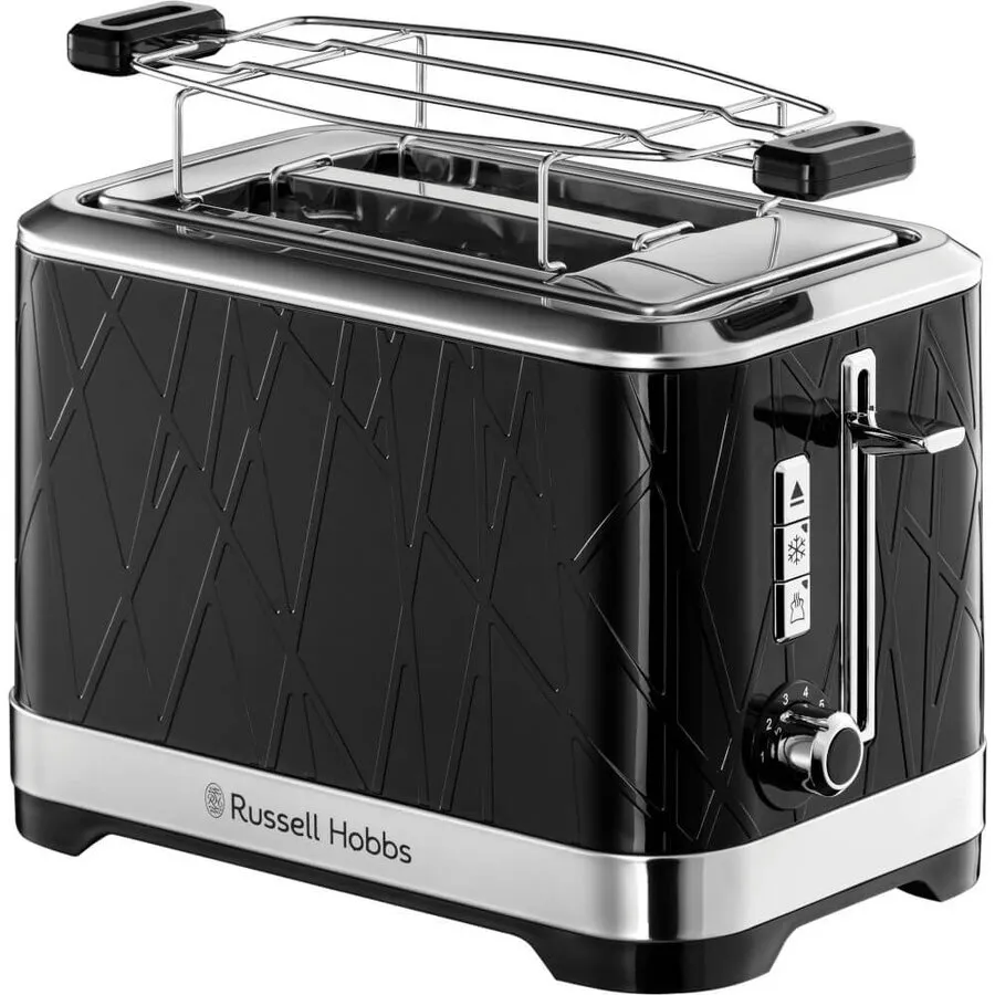 Russell&nbsp;hobbs Prajitor de paine Russell Hobbs Structure 28091-56, 1050 W, 2 felii, Functie Lift and Look, Tava de firimituri detasabila, Negru