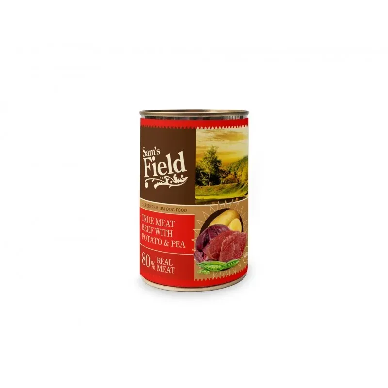 Sam's Field True Meat Beef with Pumpkin & Pea, 400 g