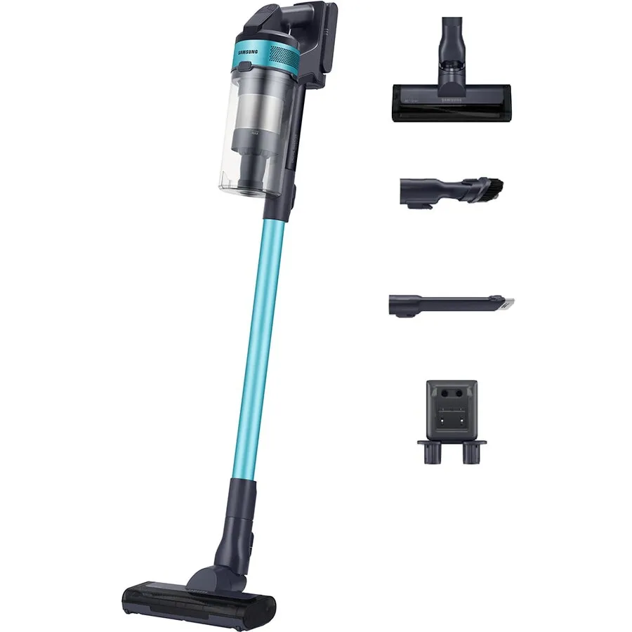 Samsung Aspirator vertical SAMSUNG Jet 60 Turbo VS15A6031R1/GE, 0.8l, 21.6V, autonomie max 40 min, albastru-negru