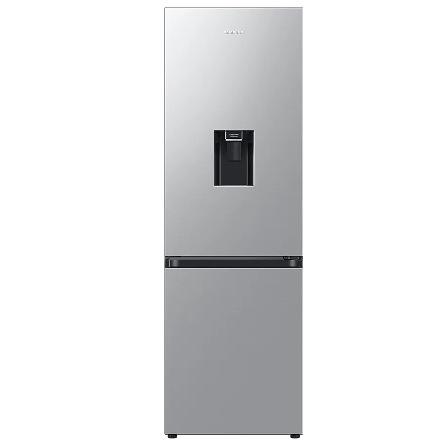 Samsung Combina frigorifica Samsung RB34C632ESA/EF, 341 l, Total No Frost, All-Around Cooling, Compresor Digital Inverter, Dozator apa, WiFi, Clasa E, H 185 cm, Inox