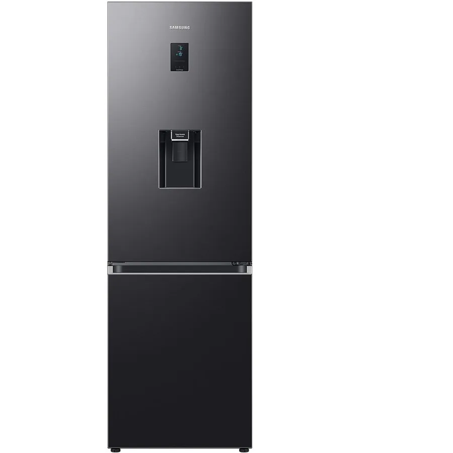Samsung Combina frigorifica Samsung RB34C652EB1/EF, 341 l, Total No Frost, All-Around Cooling, Compresor Digital Inverter, Dozator apa, WiFi, Clasa E, H 185 cm, Dark Inox