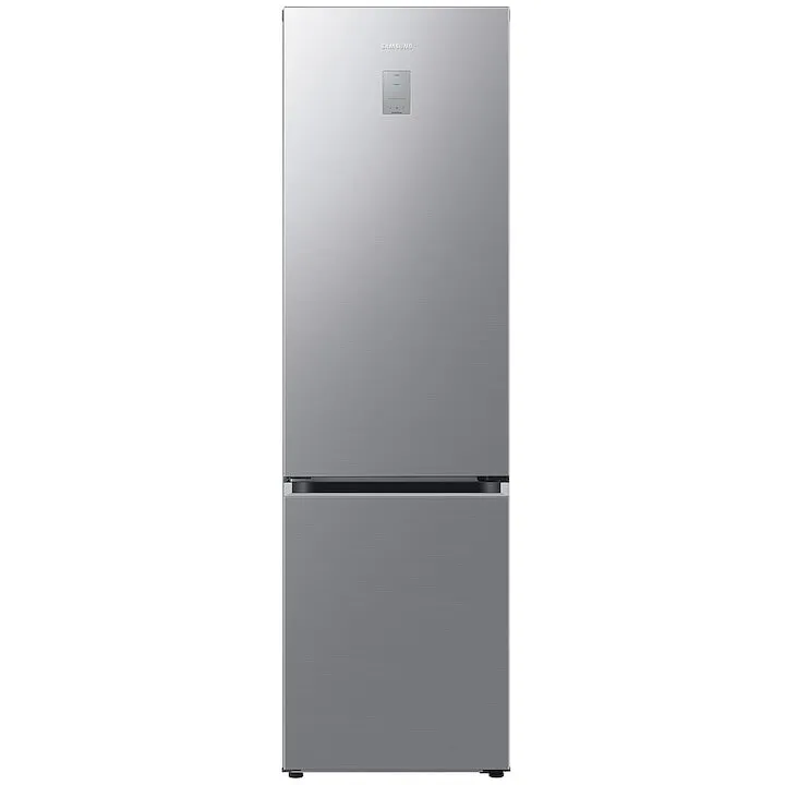 Samsung Combina frigorifica Samsung RB38C676CS9/EF, Capacitate 390 l, Clasa C, Total No Frost, All-Around Cooling, Compresor Digital Inverter, WiFi, AI Energy, Smart Control, H 203 cm, Inox