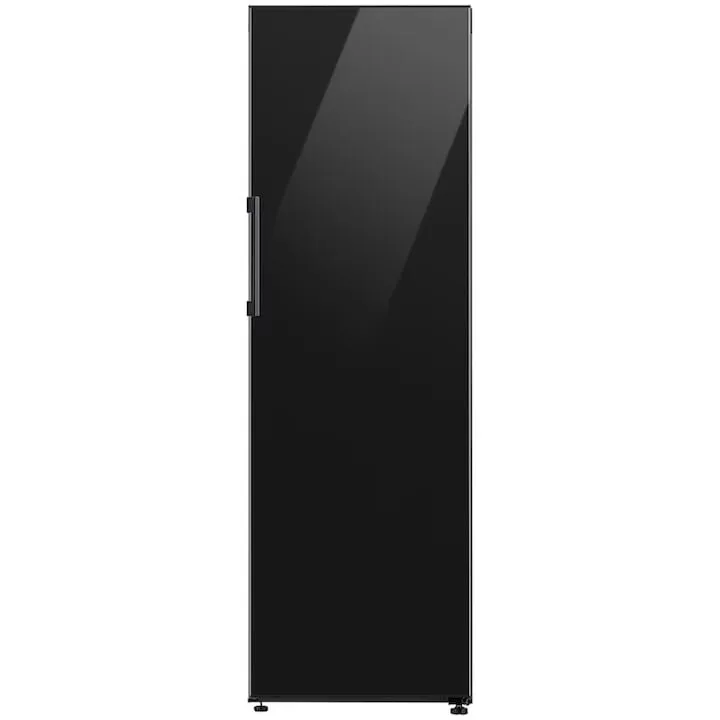 Samsung Frigider cu o usa Samsung Bespoke RR39C76C322/EF, Capacitate 387 l, No Frost, Metal Cooling, WiFi Smart Things, Smart Control, Digital Inverter, Clasa E, H 185.3 cm, Sticla neagra