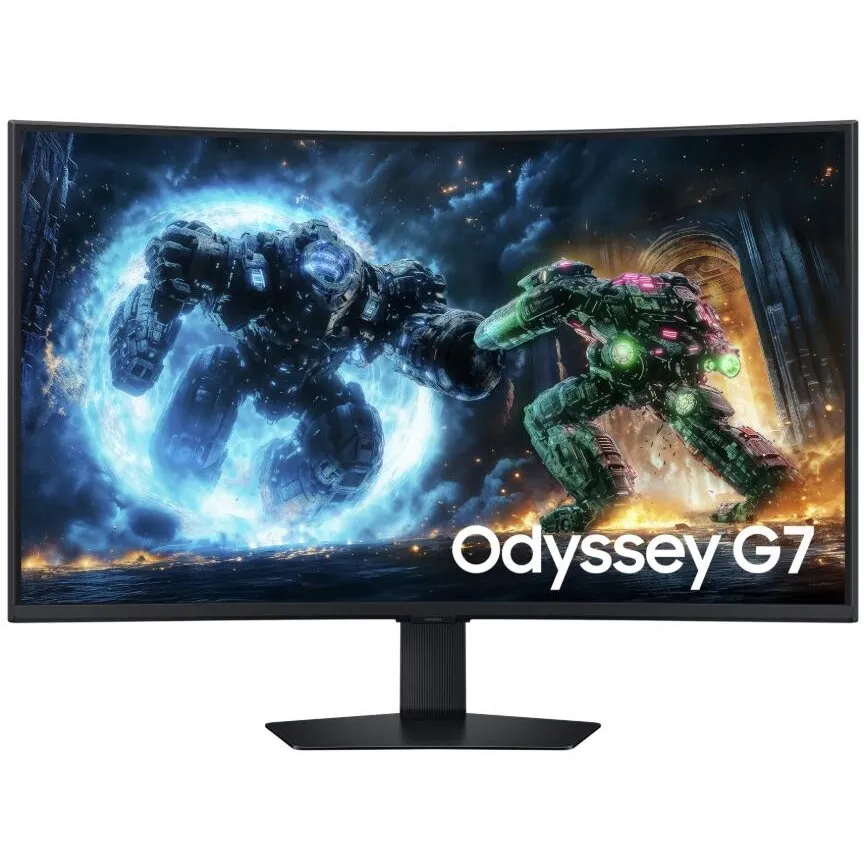 Samsung Monitor Gaming VA LED, Samsung LS37FG750EUXEN, 37 inch, UHD (3840 x 2160), HDMI, DisplayPort, Ecran curbat, 165 Hz, 1 ms, Negru