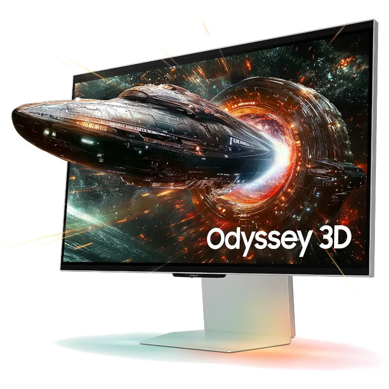 Samsung Monitor LED Samsung Gaming Odyssey 3D G9 LS27FG900XUXEN 27 inch UHD IPS 1 ms 165 Hz HDR FreeSync Premium Pro, Gri-Argintiu
