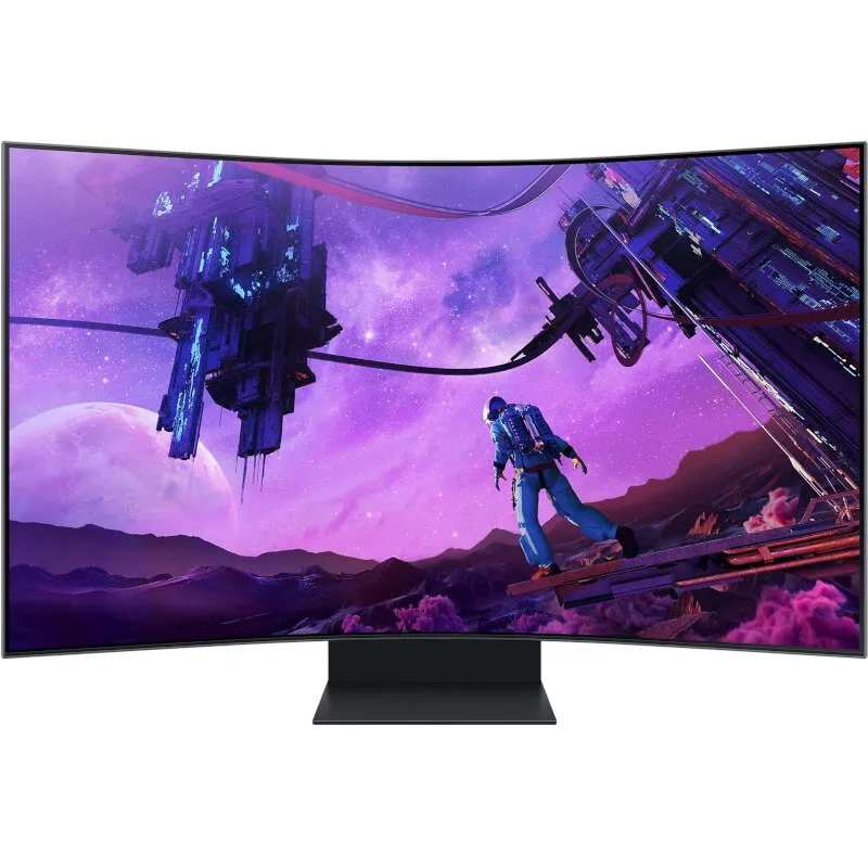 Samsung Monitor LED Samsung Gaming Odyssey Ark LS55BG970NUXEN Curbat 55 inch UHD VA 1 ms 165 Hz HDR FreeSync Premium Pro, Negru