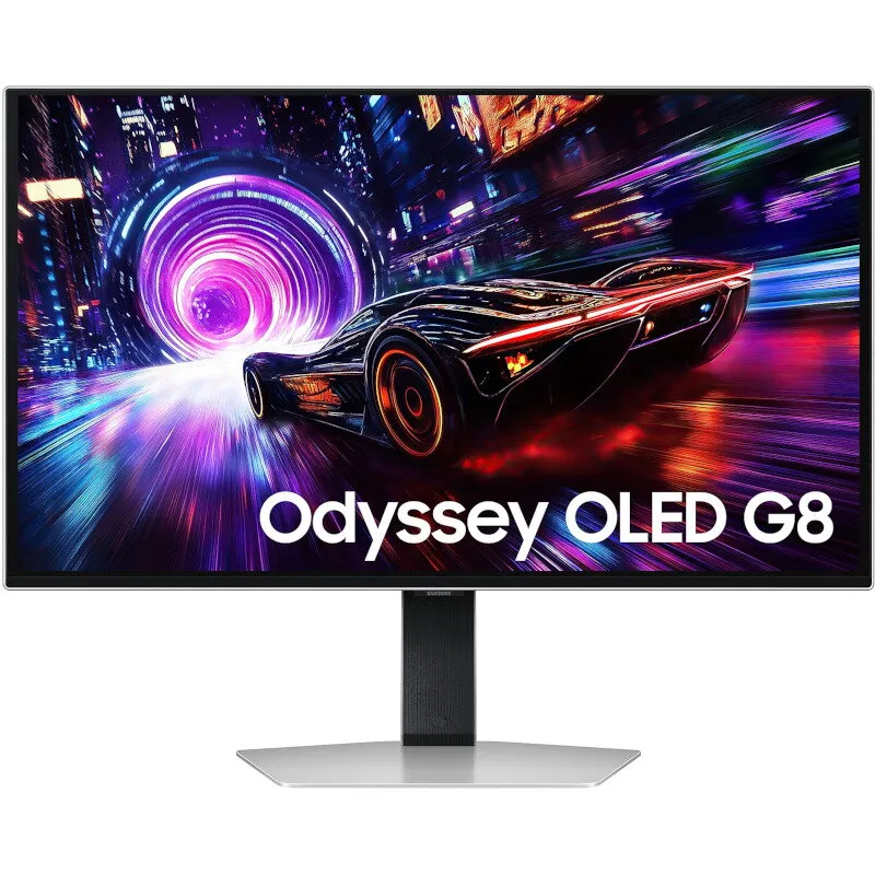 Samsung Monitor LED Samsung Gaming Odyssey G8 G81SF LS27FG810SUXEN 27 inch UHD QD-OLED 0.03 240 Hz HDR FreeSync Premium Pro, NegruArgintiu