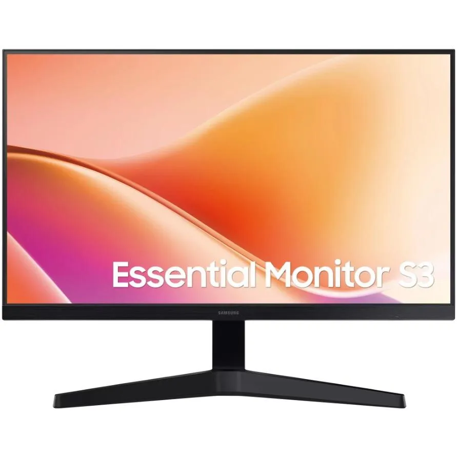 Samsung Monitor VA LED Samsung Essential S3 S33GF, 24 inch, Full HD (1920 x 1080), VGA, HDMI, 100 Hz, 5 ms, Negru