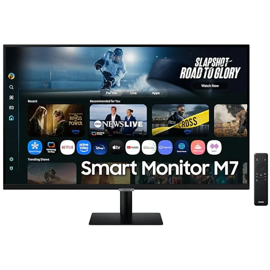 Samsung Monitor VA LED Samsung Smart M7, 32 inch, 4K UHD 3840 x 2160, 60Hz, 4ms, HDMI/USB-C, Eye Saver, Flicker Free, Smart TV Apps, Negru