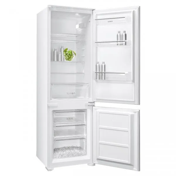 Samus Combina frigorifica incorporabila Samus SCBI345E, 249L, Clasa E, alb