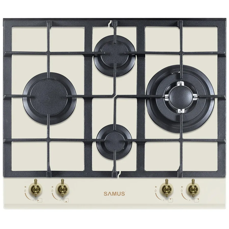 Samus Plita incorporabila Samus PSG-64VG1, gaz, 58 cm, rustic, bej