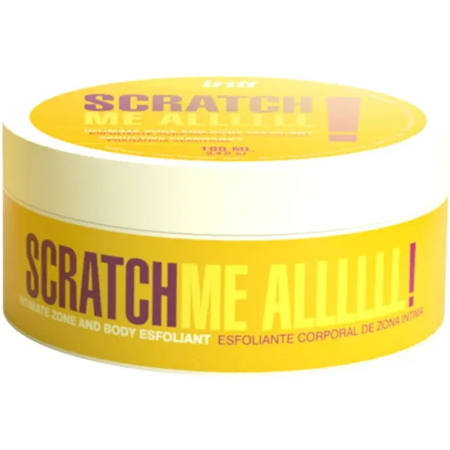 Scrub INTT Scratch Me ALLLLLL!, gel exfoliant potrivit pentru pielea sensibilă, testat dermatologic, aromă seducătoare, 100 ml