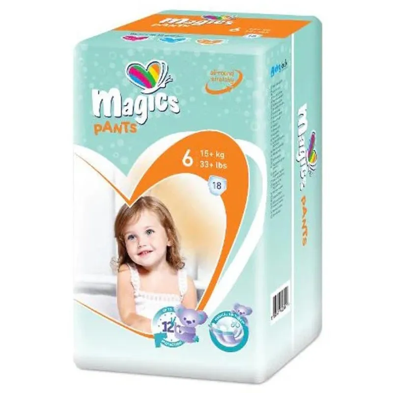 Scutece Chilotel Magics Flexidry, Nr. 6, Marimea XL, 18 Bucati