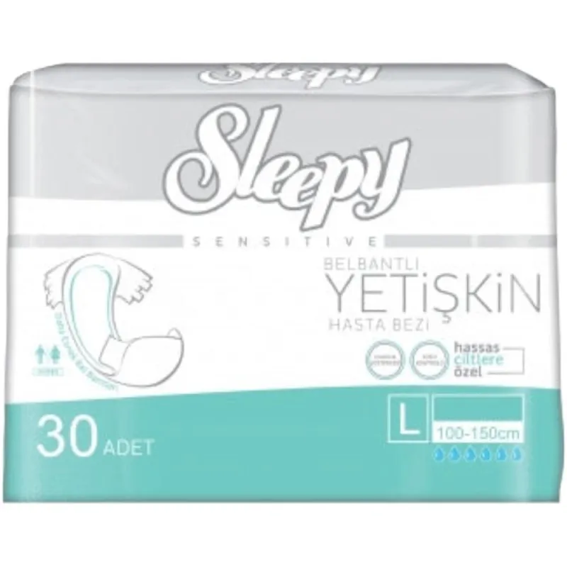 Scutece Slip Adulti Sleepy Sensitive, Marimea L, 100-150 cm, 30 Bucati