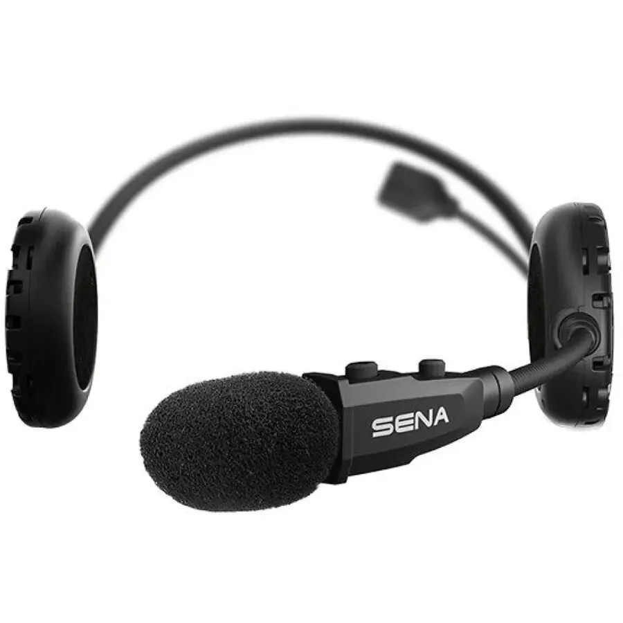 SENA Sistem de comunicare pentru motociclete, SENA 3SPLUS-B-10, Moto Intercom, Bluetooth 4.1, Raza de actiune 900 metri, Singur set, Negru