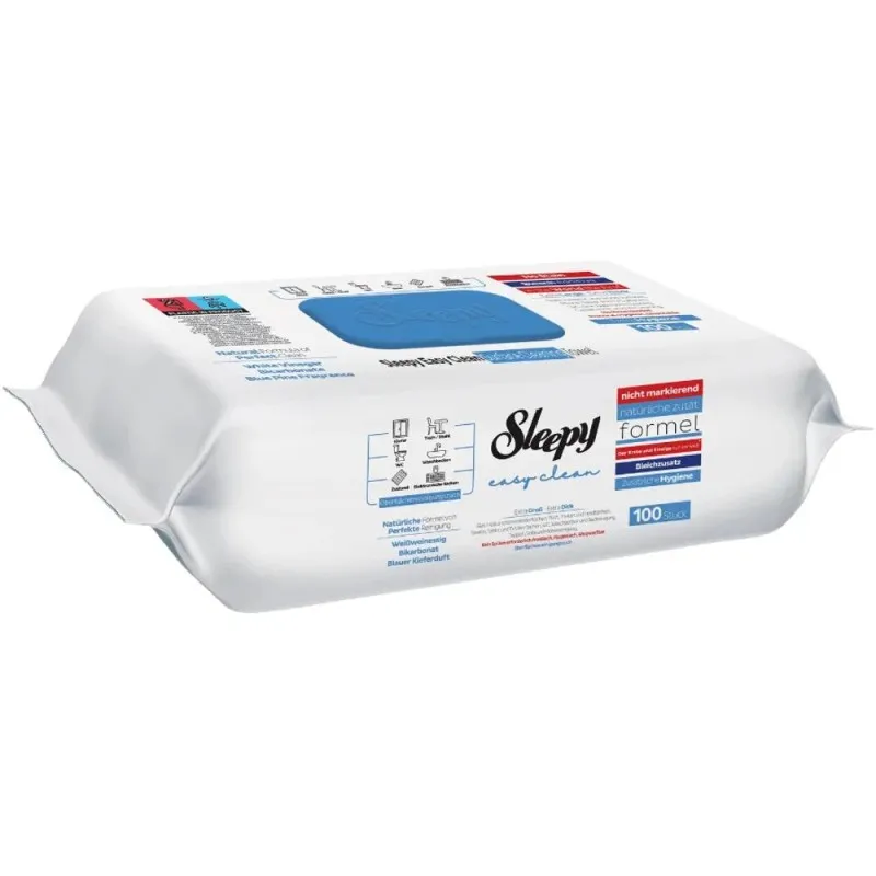 Servetele Umede Multisuprafete Sleepy Easy Clean, Bleach Additive, 100 Bucati
