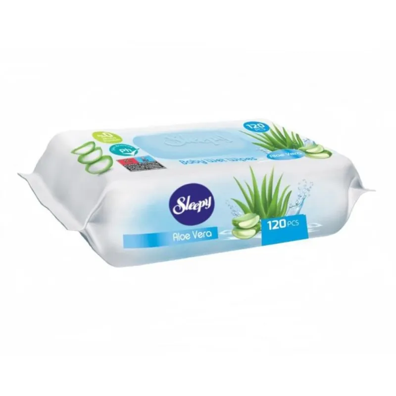 Servetele Umede pentru Bebelusi, Sleepy, Aloe Vera, 120 Bucati