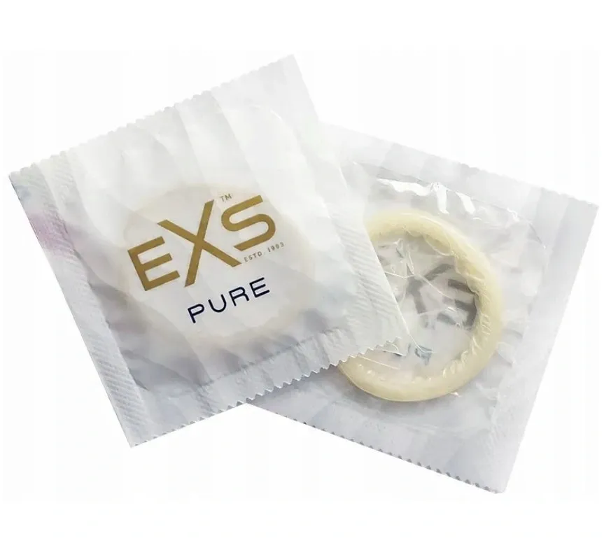 Set 100 buc Prezervative Ultrasubtiri Latex EXS Pure