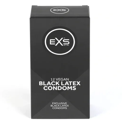 Set 12 Prezervative Black Condoms, Latex