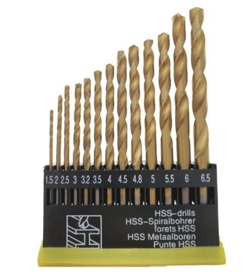 Set 13 Burghie 1.5 - 6.5 mm AURII HSS  Metal