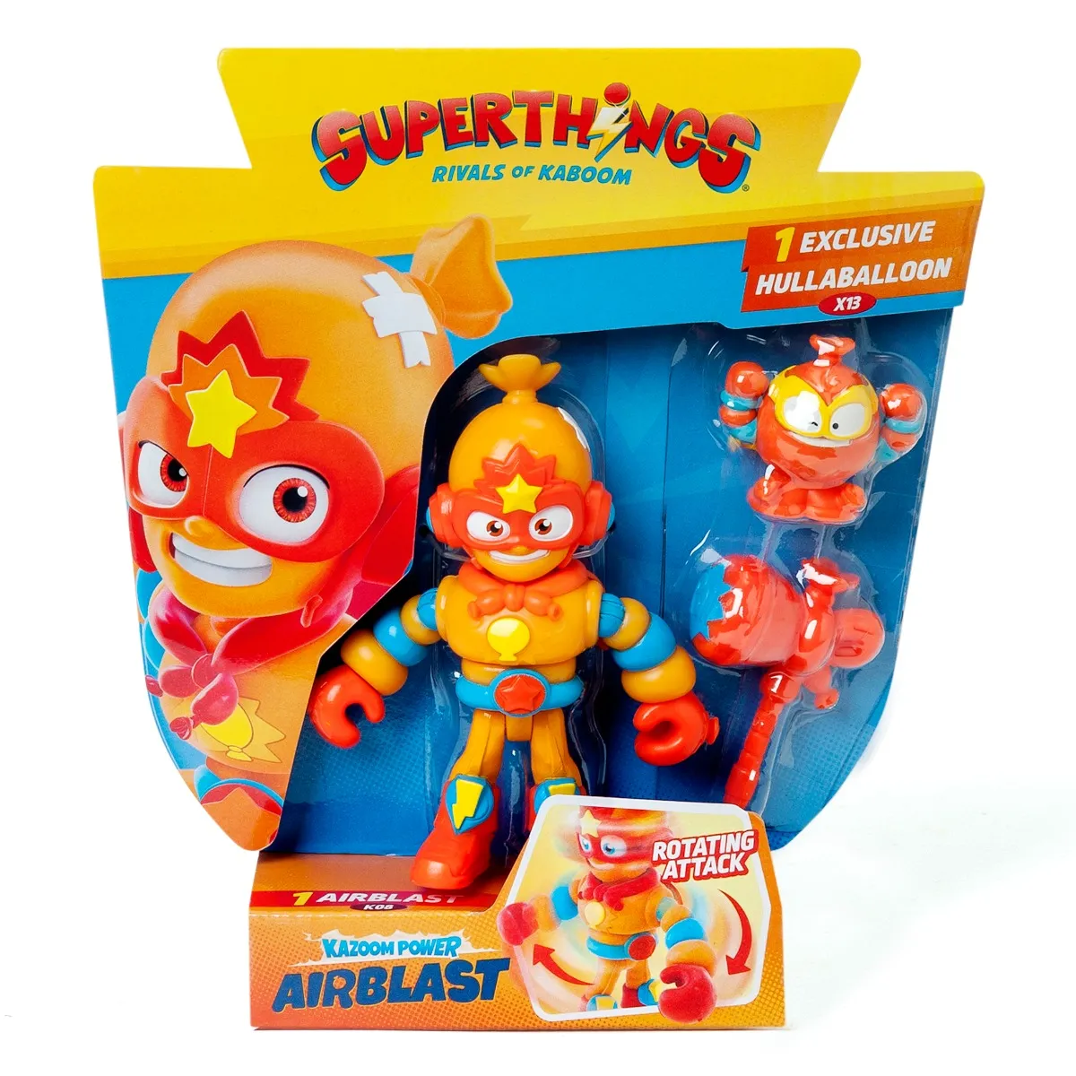 Set 2 figurine, Superthings, Kazoom Power Mission Kids, Airblast si Hullaballoon
