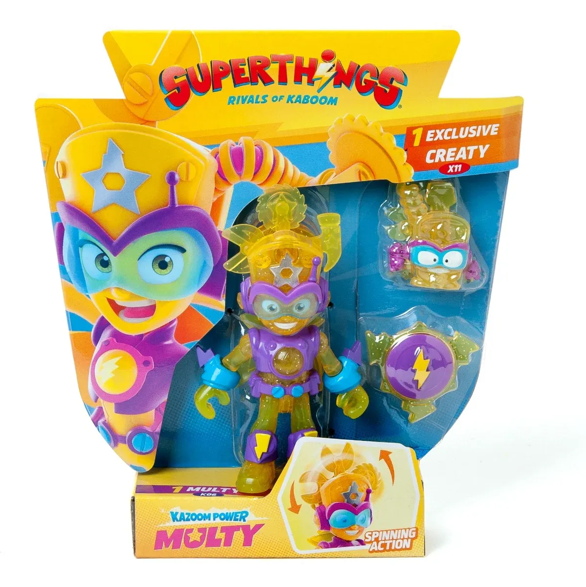 Set 2 figurine, Superthings, Kazoom Power Mission Kids, Multy si Creaty