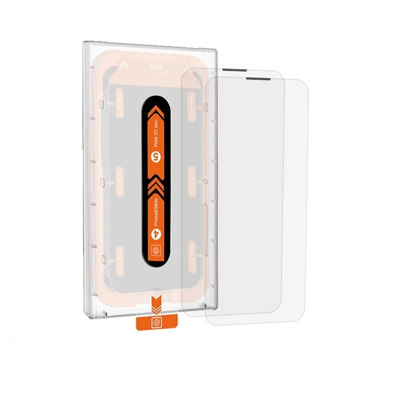 Set 2 folii sticla transparente cu sistem de montare Mobile Origin Screen Guard compatibil cu iPhone 13 Mini