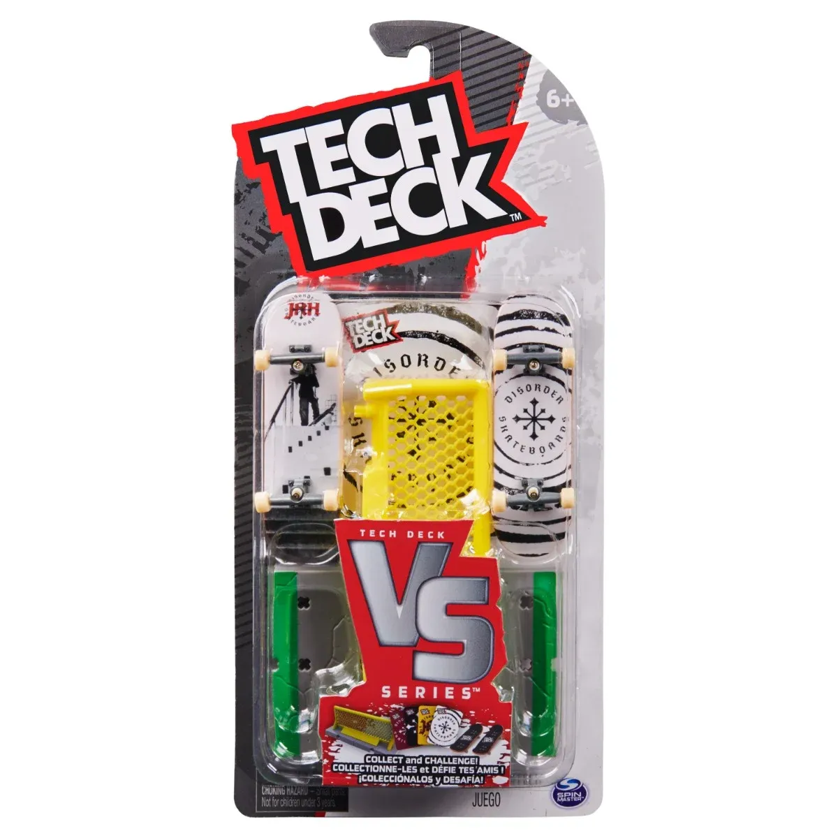 Set 2 mini skateboard cu obstacol, Tech Deck, Disorder, 20141294