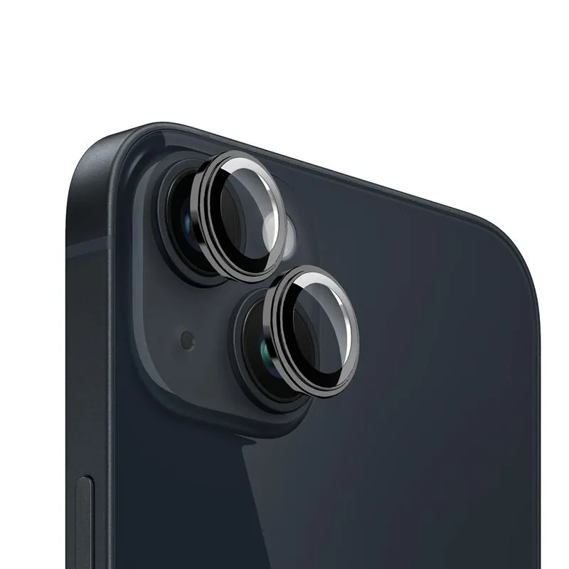 Set 2 protectii sticla camera foto Mobile Origin Easy Lens Guards compatibil cu iPhone 14 / 14 Plus Black