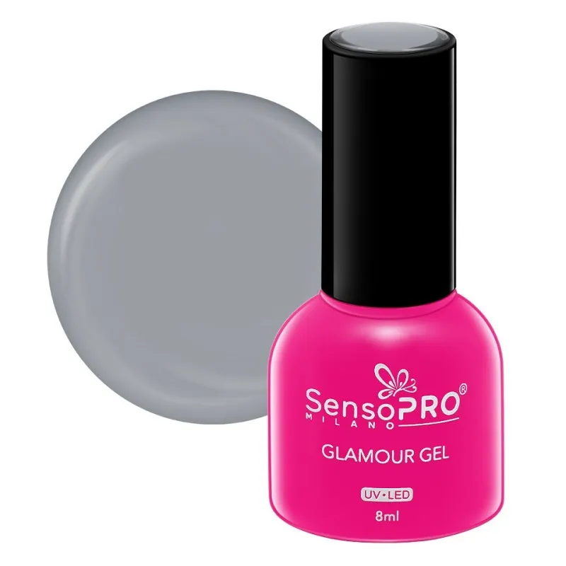 Set 2 x Oja Semipermanenta Glamour Gel SensoPRO Milano 8 ml, Little Princess 75